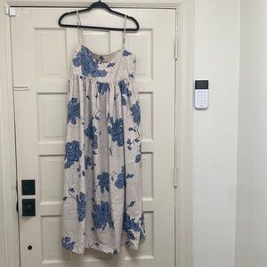 Midi floral wedding guest dress